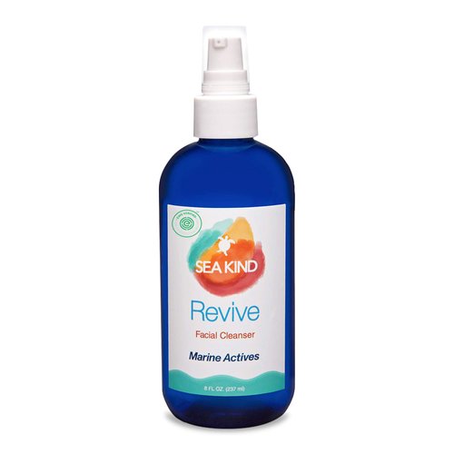 Revive Facial Cleanser, Natural Face Wash with Marine Actives (Sea Kelp), Aloe Vera and Natural Skin Nourishing Ingredients, Gentle, Non-Drying and Non-Oily, Vegan Face Wash for Women and Men, 8 fl oz
