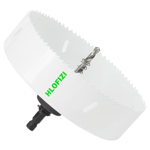 HLOFIZI 6-1/4 Inch Hole Saw 6.25 in. Bi-Metal Hole Saw for Metal Sheet Wood Plastic, White