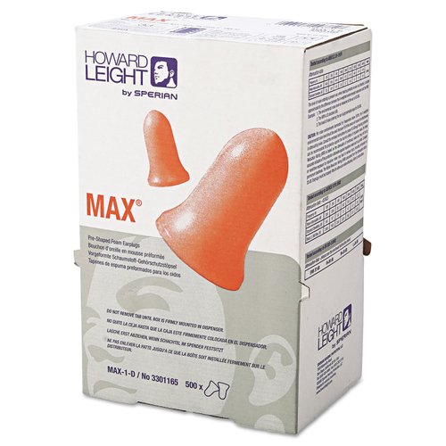 Howard Leight By Honeywell Ear Plugs, 33dB, W/o Cord, Univ, 500 Pack