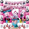 Generic 42pcs Spidey Birthday Party Supplies Pack Includes，Banner，Cake Topper，Blackdrop,Balloons for Spidey party supplies