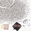2000PCS SS20/5mm Crystal Rhinestones (Clear), Bedazzling Flatback Glass Rhinestones for Crafting DIY Nail Art Makeup Decoration, Gems Diomand Charms for Tumbler Shoes Clothing Mug