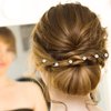 30PCS Mini Pearl Hair Clips, Brides Pearl Hair Accessories, Pearl Wedding Hair Pins, Bridal Hair Accessories Claw Cilp, White Pearl Hair Pins for Brides Bridesmaid Women for Wedding Parties Daily Use