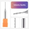 SpeTool 1/16 inch Cuting Diameter Spiral UP Cut Router Bit with 1/4 inch Shank 2 Flute Plunge CNC End Mill