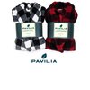 Mens Fleece Plaid Robe - Soft, Warm, Long Bathrobe with Shawl Collar and Pockets
