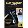 DASHU Daily Volume Up Curl Cream | Hair Curling Cream for Men & Women w/Vegetable Oil & Protein Ingredients | Hydrating Curl Cream for Wavy Hair | Curly Hair Care Products (Pack of 2, 5.46 Fl. Oz.)