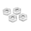 Rc Car Parts,4PCS 1/16 RC Wheel Hub Adapter RC Zinc Hex Connector Wheel Compatible for SCY 16101 16102 16103 16201 1/16.