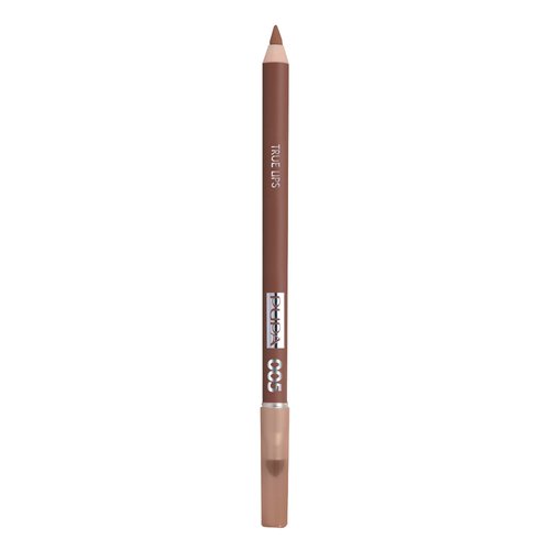 Pupa Milano True Lips Blendable Lip Contour Pencil - Dual-Ended Matte Lining Color and Brush - Creamy, Hydrating, High Pigment, Smudge Proof Formula - Paraben Free - 005 Raw Sienna Sand - 0.042 oz