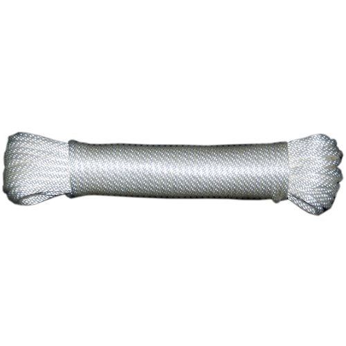 T.W Evans Cordage 44-060 3/16-Inch Solid Braid Nylon Rope 100-Feet Hank