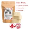 Naturally Refined Shea Butter for Hair and Dry Skin | Unscented, 100% Pure | Skin Moisturizer for Face and Body | for DIY Whipped Lotion, Body Butter, Soap Making and Lip Balm | 8 oz Bar