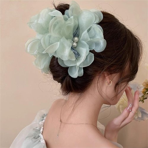 Flower Hair Claw Clip Floral Hair Barrettes Hair Pins Hair Accessories Hairpin for Women and Girls 1 PC-063#29
