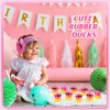 36 Set Cowboy Rubber Duck Mini Yellow Duckies Bath Party Toy Tiny Ducks Bathtub Toy with Cowboy Hat Paisley Bandanas Sunglasses for Summer Baby Shower Birthday Swimming Party (Bright Style)