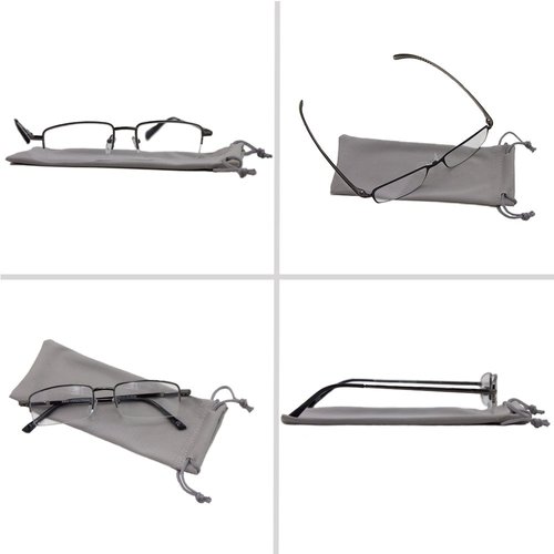 TruVision Readers Reading Glasses - 9509 HP -VP3-Gunmetal-2.50