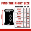 ACE 3 Inch Elastic Bandage with with Clips, Black, Great for Elbow, Ankle, Knee and More, 1 Count