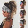 YATEASLU 3 Pcs Women and Girls' Wide Headbands Non-Slip Sweatbands Boho Head Wrap Hair Band Elastic Turban Hair Band for Workout, Yoga, Running, and Sports etc.