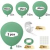 TUPARKA Sage Green Balloons 102 Pcs Green Balloons Garland Arch Kit 18 12 10 5 Inches Party Balloons for Baby Shower Birthday Wedding Bridal Shower Party Decor