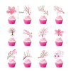 Cherry Blossom Party Decorations Cherry Blossom Birthday Party Supplies Japanese Decorations Includes Birthday Banner Cake Topper Cupcake Toppers Balloons for Wedding Bridal Baby Shower Decorations