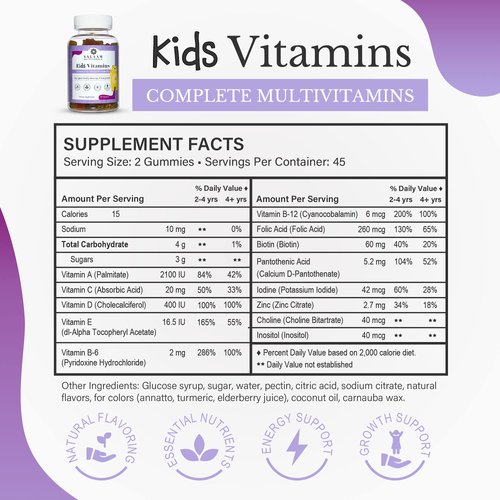 Salaam Nutritionals - Vitamin Pack, Omega 3 + Dha for Kids, Multivitamins for Kids, Vitamin C, Vitamin Gummies Bundle, 3 Packs