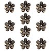 10 Pcs Mini Diamond Hair Claw Clips,Small Hair Clips Flower Hairpins Hair Accessories for Women,Girls,Sweet Mini Barrettes Hair Styling Accessories for Photograph,Daily,Party,Wedding (black)