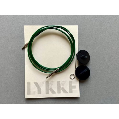Lykke Crafts, Green Swivel Cord Accessory for 3.5 inch Needle Tips to Create 20 inch Circular Needle