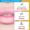 Lip Elegance Lip Exfoliator Cream - Intense Lip Repair and Lip Treatment Lip Exfoliant Cream - Lip Scrub Cream for Everday Lip Care - 0.34 Oz