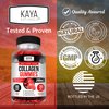 Kaya Naturals Collagen Gummies for Men & Women Supplement | Nature Made Gummies - 1000mg of Hydrolyzed Collagen, Vitamin C, Selenium & Biotin, Strawberry Flavor - 60 Count Gummies