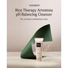 VEILMENT Rice Therapy Artemisia Foam Cleanser (Pack of 1, 5.1fl oz) - Gentle Moisturizing Face Wash for Sensitive Skin. Daily Hydrating Facial Foam for Radiant, Smooth Skin,