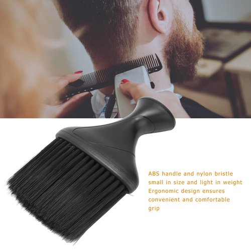 Barber Neck Hair Duster Brush Hair Cutting Neck Duster Hair Cleaning Sweeping Duster Soft Cutting Neck Hair Brush with Plastic Handle Grip for Brushing Off Hair Face Neckling