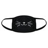 Cat Whiskers Face Mask Funny Pet Kitty Lover Novelty Nose And Mouth Covering Funny Masks for Adults Funny Cat Novelty Masks for Adults Black 2 Pack