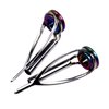QualyQualy Fishing Rod Tip Repair Kit Fishing Pole Tip Replacement Kit Rainbow Laser Ceramic Ring Stainless Steel Fishing Rod Guides Repair Kit 1.8mm-3.2mm 40Pcs