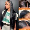 REMEEUBEAUTY 26 Inch 13x6 Straight Lace Front Wigs Human Hair 180 Density Pre Plucked with Baby Hair HD Transparent Lace Front Wigs Human Hair Wigs for Women Glueless Lace Frontal Wigs