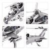 Piececool 3D Metal Puzzle Military Model Kits, 10 Helicopter Airplane Models Kits to Build for Teens Men Hobbies Toys DIY Brain Teaser Puzzles, Great Birthday Gifts, 122 Pcs
