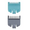 Professional Hair Clipper Attachment Combs Color Coded Cutting Guides Guards #3170-400, 1/8", 1/16" Compatible with Most Wahl Standard Full Sized 5 Star Series Magic Clip Senior Hair Clippers