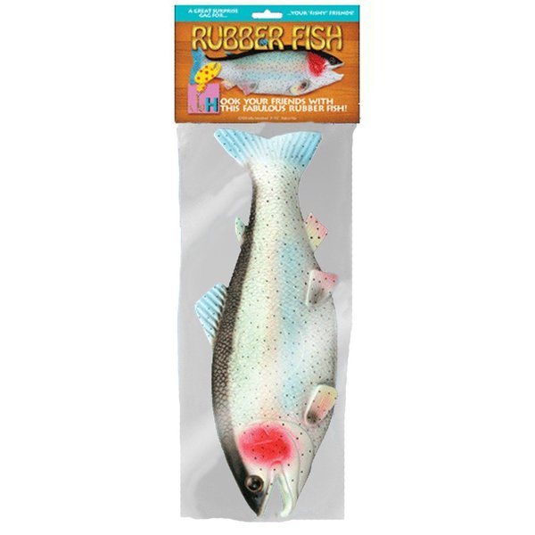 Realistic Looking Fake Rubber Trout Fish, Jumbo Size