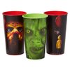 American Greetings 6-Count 22 oz Horror Movie Plastic Party Cups, Halloween Party Supplies