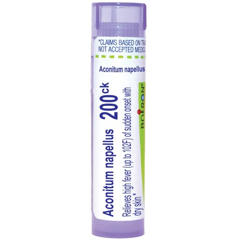 Boiron Aconitum Napellus 200Ck Homeopathic Medicine for Fever - 80 Pellets