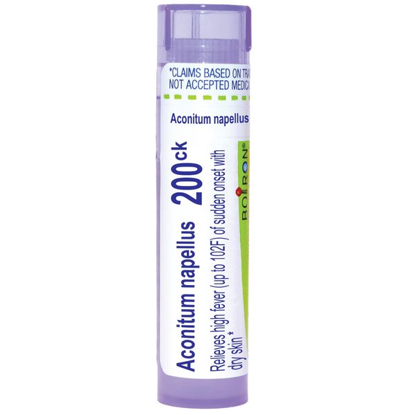 Boiron Aconitum Napellus 200Ck Homeopathic Medicine for Fever - 80 Pellets