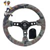 New NRG Innovations Reinforced Deep Dish Steering Wheel RST-006MB-S-CAMO + U.S. Performance Lab Air Freshener
