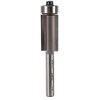 WHITESIDE PART #2402 CARBIDE-TIP FLUSH TRIM 2 FLUTE ROUTER BIT W/BEARING 1/2 DIA X 1" CL X 1/4" SHANK