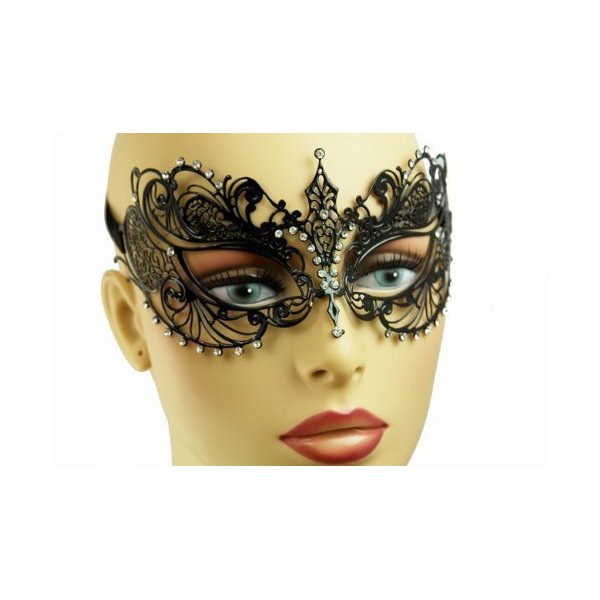 NEW Swan Princess Venetian Design Laser Cut Masquerade Mask - Cleanly Detailed w/ Gems