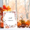 AnyDesign 60 Sheet Fall Watercolor Stationery Letterhead Paper Pumpkins Maple Leaves Pattern Writing Paper Autumn Paper Notes Greeting Paper for Thanksgiving Party Invitations Printing, 8.5x11 Inch