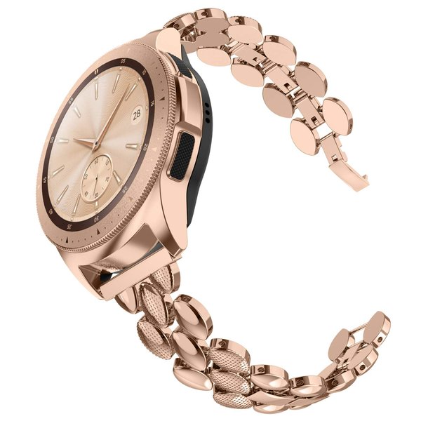 TOYOUTHS Compatible with Samsung Galaxy Watch 7/FE/6/5/4 40mm 44mm Bands, 20mm Metal Strap for Galaxy Watch 6 Classic 43mm 47mm/Watch 5 Pro 45mm/Watch 4 Classic/Watch 3 41mm/Active 2, Copper Gold