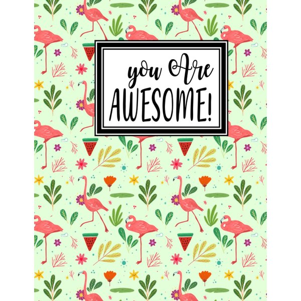 Flamingo Journal Book: Journal flamingos gift Lined Notebook;Motivational Journal, Diary, Perfect Gift For Women,be a flamingo in a flock of pigeons