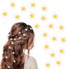 20Pcs Small Flower Hair Clips for Girls Women Cute Small Hair Claw Flower Clips for Hair Wedding Hair Barrettes Bridal Hair Accessories for Girls Women Yellow