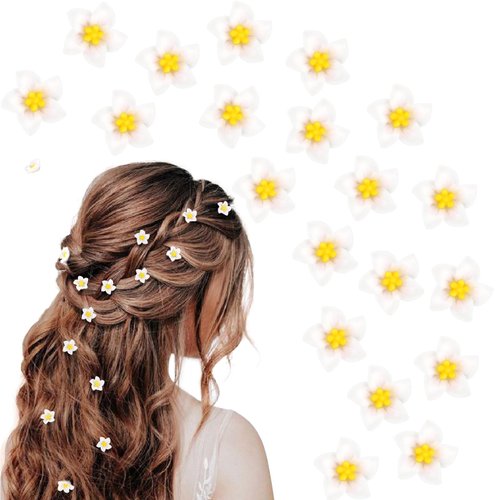 20Pcs Small Flower Hair Clips for Girls Women Cute Small Hair Claw Flower Clips for Hair Wedding Hair Barrettes Bridal Hair Accessories for Girls Women Yellow