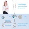 Lanyards for Id Badges Women Cute Keys Teacher Appreciation Gifts Keychain Badge Holder Necklace Silver Pretty Graduation Nurse Personalized Retractable Essential Oil Tree Life