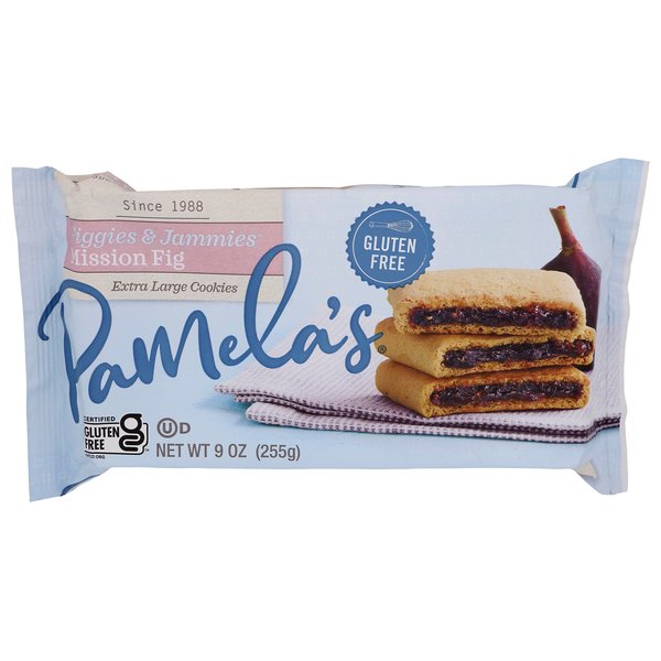 Pamela's Products Gluten Free Figgies and Jammies Cookies, Mission Fig, 9 Oz (Pack of 1)