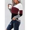 NEYOUQE Female Pullover Solid Color Plain Comfy Soft Sweatshirt Long Sleeve Shirt Thermal Undershirts for Women Short Junior Cute Shirts Crew Neck Sweater Small Light Weight tees Wine Red S