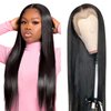 ONETIDE 28inch Straight Lace Front Wigs Human Hair Pre Plucked With Baby Hair 13x4 HD Lace Frontal Wigs Human Hair Natural Hairline Brazilian Wigs for Women