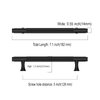 Asidrama 6 Pack 5 Inch(128mm) Knurled Matte Black Kitchen Cabinet Handles, Cabinet Pulls Kitchen Cabinet Hardware Cupboard Handles Drawer Handles Dresser Pulls