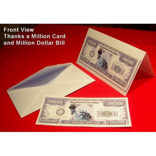50 Mother’s Day Million Dollar Bills with Bonus “Thanks a Million” Gift Card Set